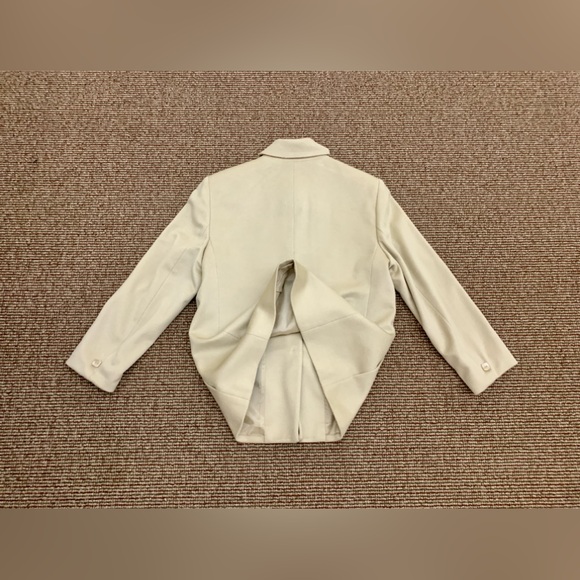 Women’s 10 Dana Buchman 100% Cashmere Square Button Pocketed Blazer Coat Jacket - Picture 5 of 13